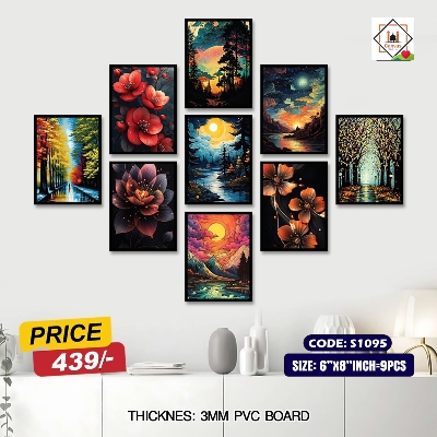 Picture of 9-Pcs Wallmate Combo Set – Modern & Premium Home Decoration