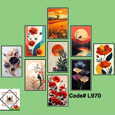 Picture of 9-Pcs Premium Wallmate Combo Set – Stylish & Elegant Home Decor