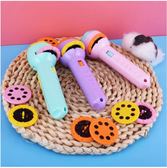 Picture of ✨ Mini Projector Torch – Kids Flashlight Story Book | Educational Light-up Toy | Preschool Fairy Tale Projection Lamp | Baby Sleep Light & Gift