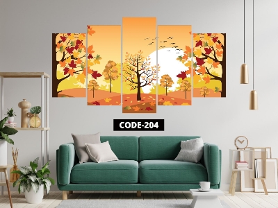 Picture of Combo 5pcs in 1set Canvas Painting- Wall Decoration