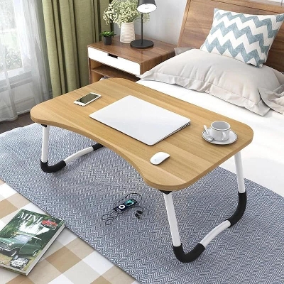 Picture of Computer Laptop Desk Small Foldable Multi-Function Bed Desk Simple Dormitory Lazy Table Bed with Laptop Table