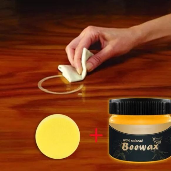Picture of Mintiml Beewax Wood Polish Polisher Polishing Compound Wax Floor Seasoning Furtniture Wrap Care Magic Repair Traditional