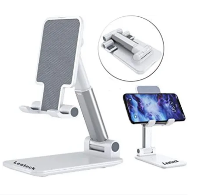 Picture of Foldable Telescopic Mobile Phone Holder Stand Desktop Bracket For Phone And Tablets - White