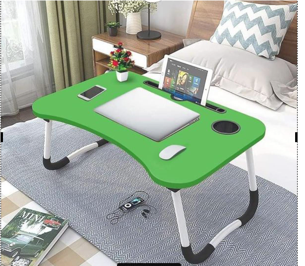 Picture of Portable Fold-able Laptop Desk Home Laptop Table Notebook Study Laptop Stand Desk for Bed & Sofa Laptop Stand Computer Table with