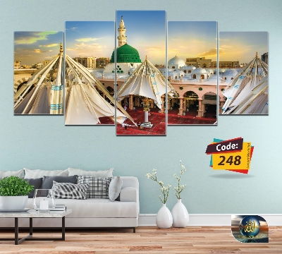 Picture of 5Pcs In 1 Set Wall Canvas Art Ready to Hang for Living Room or Bedroom Home Decoration On Wall Canvas Painting Wall