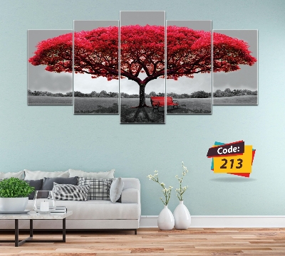 Picture of 5Pcs In 1 Set Wall Canvas Art Ready to Hang for Living Room or Bedroom Home Decoration On Wall Canvas Painting Wall