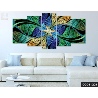 Picture of 5Pcs In 1 Set Wall Canvas Art Ready to Hang for Living Room or Bedroom Home Decoration On Wall Canvas Painting Wall