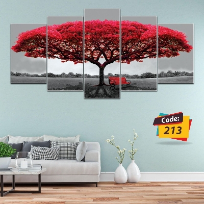 Picture of 5Pcs In 1 Set Wall Canvas Art Ready to Hang for Living Room or Bedroom Home Decoration On Wall Canvas Painting Wall