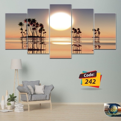 Picture of 5Pcs In 1 Set Wall Canvas Art code# 242