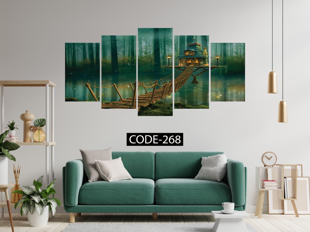 Picture of 5Pcs In 1 Set Wall Canvas Art code# 268