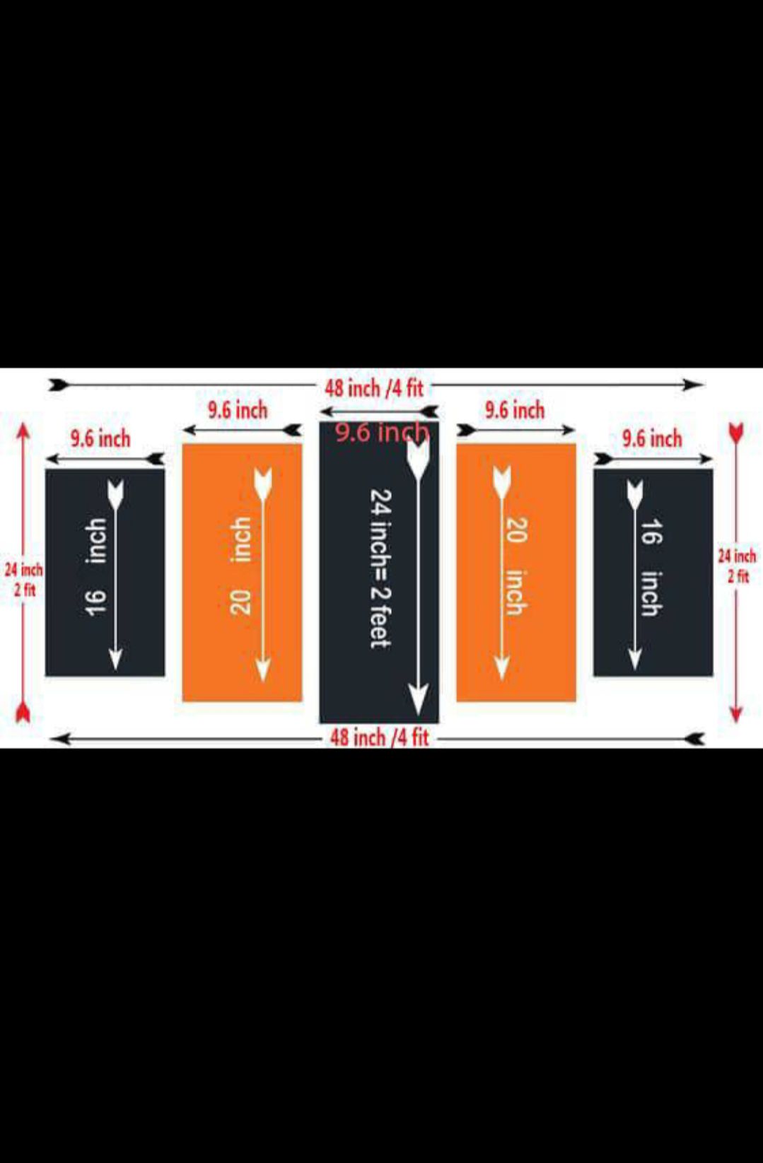 Picture of 5Pcs In 1 Set Palm Tree Sunset Wall Canvas Art Ready to Hang for Living Room or Bedroom Home Decoration On Wall Canvas Painting