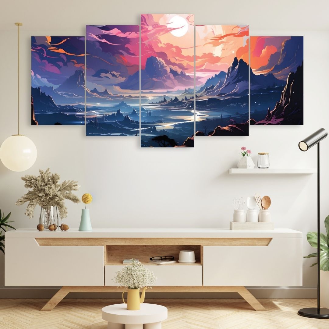 Picture of 5Pcs In 1 Set Wall Canvas Art printing