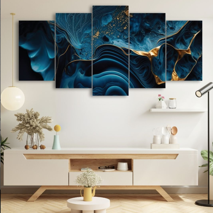 Picture of 5Pcs In 1 Set Wall Canvas Art printing