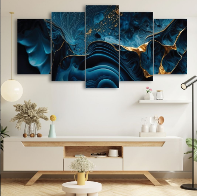 Picture of 5Pcs In 1 Set Wall Canvas Art printing