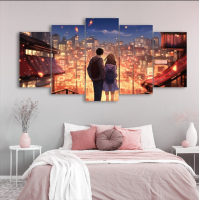 Picture of 5Pcs In 1 Set Wall Canvas Art printing