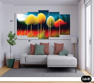 Picture of 5Pcs In 1 Set Wall Canvas Art printing