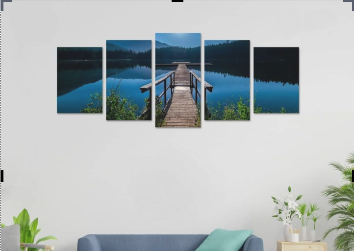 Picture of 5Pcs In 1 Set Wall Canvas Art printing