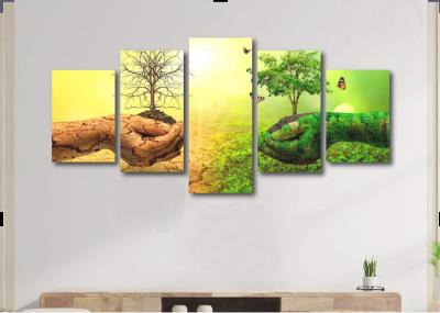 Picture of 5Pcs In 1 Set Wall Canvas Art printing