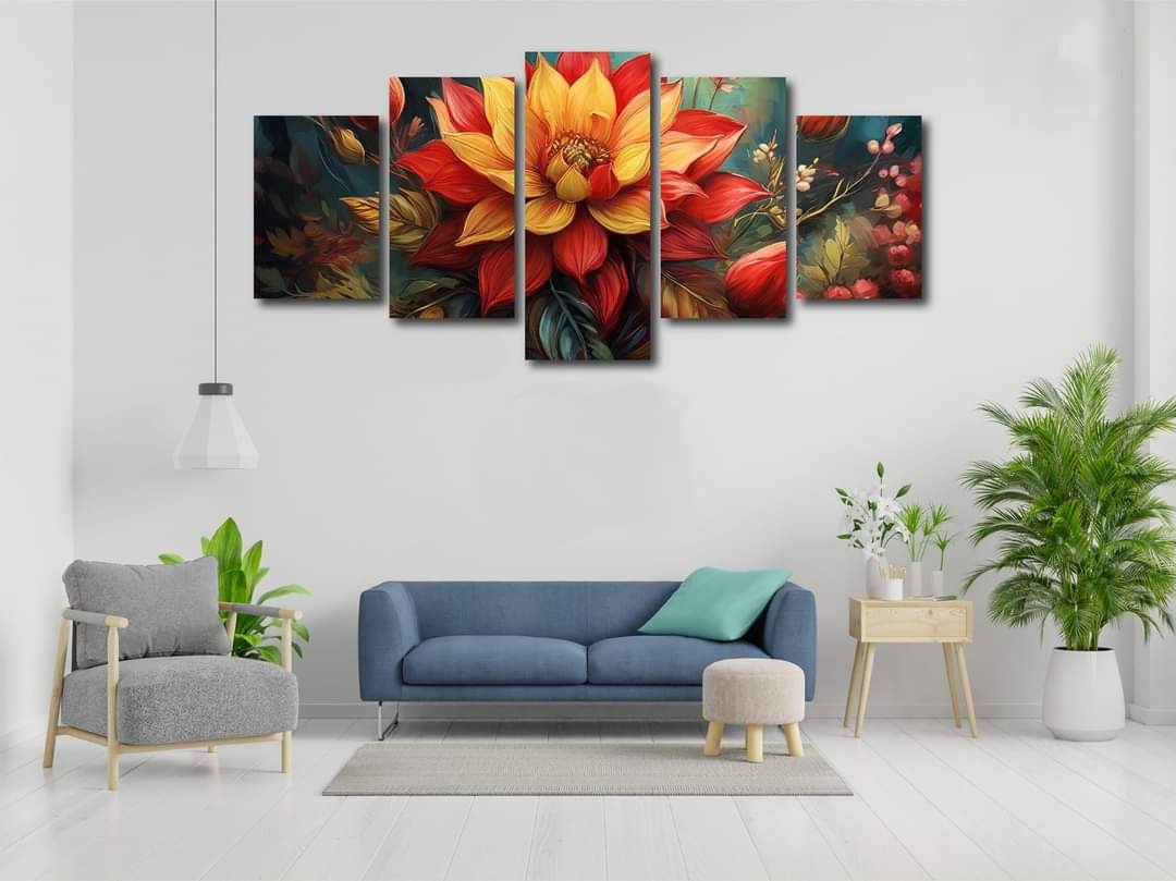 Picture of 5Pcs In 1 Set Wall Canvas Art printing
