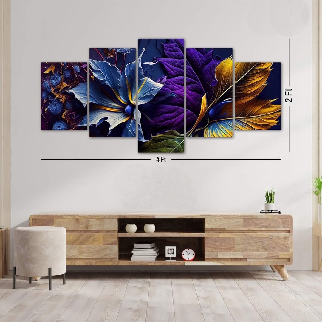 Picture of 5Pcs In 1 Set Wall Canvas Art printing
