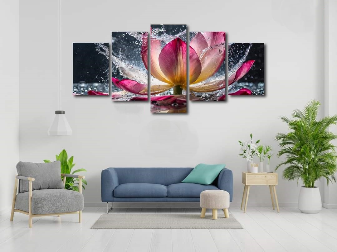 Picture of 5Pcs In 1 Set Wall Canvas Art printing