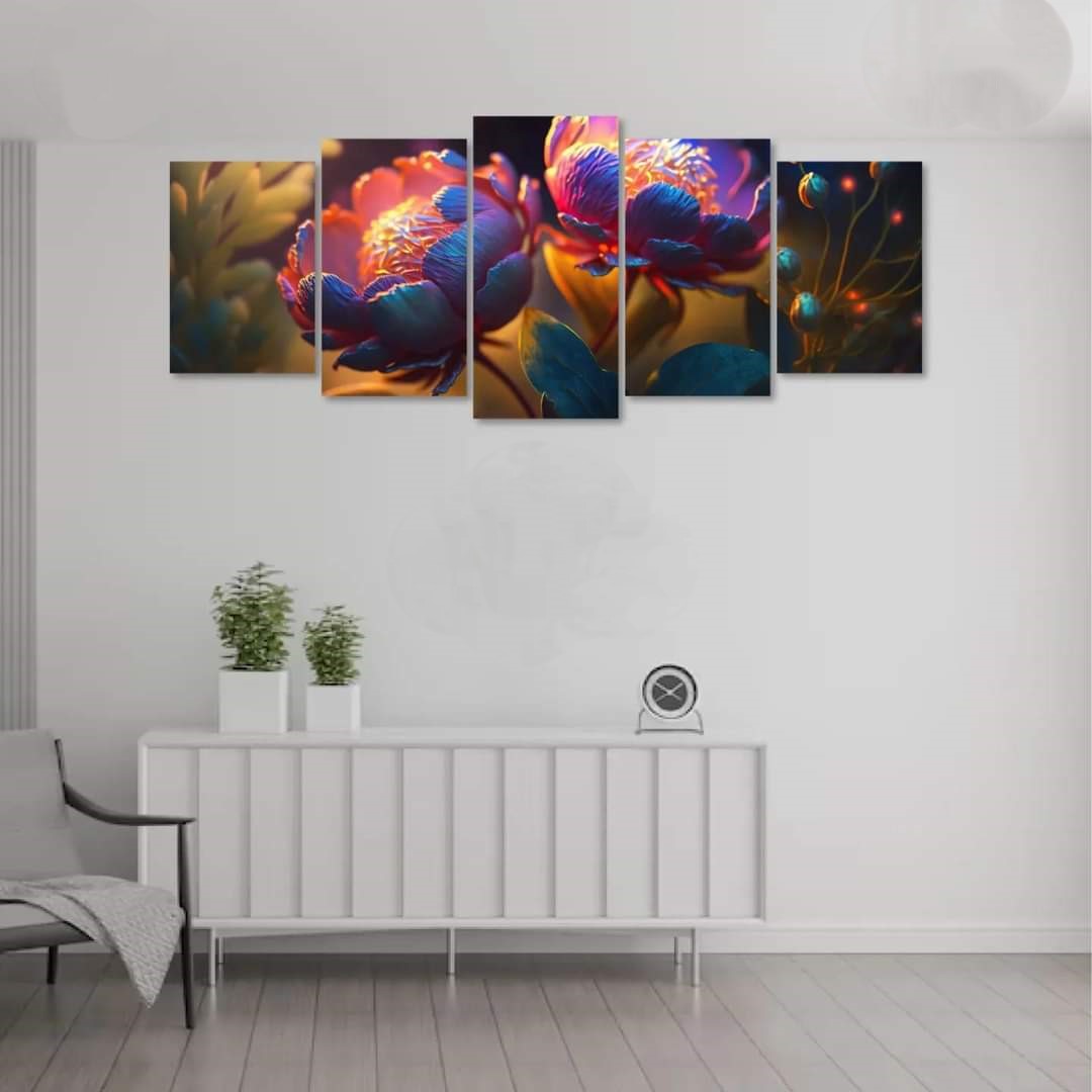 Picture of 5Pcs In 1 Set Wall Canvas Art printing