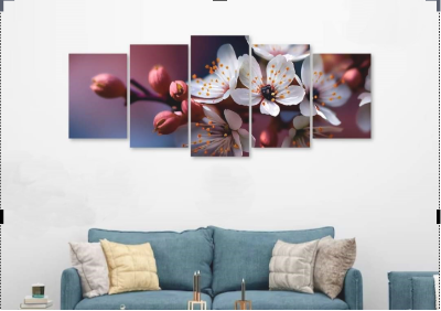 Picture of 5Pcs In 1 Set Wall Canvas Art printing