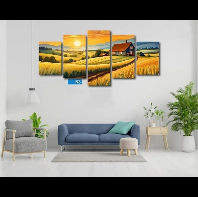 Picture of 5Pcs In 1 Set Wall Canvas Art printing