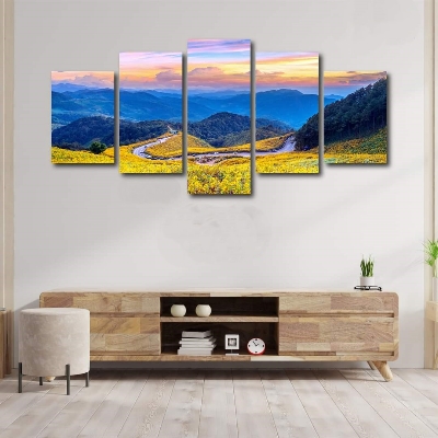 Picture of 5Pcs In 1 Set Wall Canvas Art printing