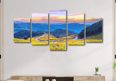 Picture of 5Pcs In 1 Set Wall Canvas Art printing