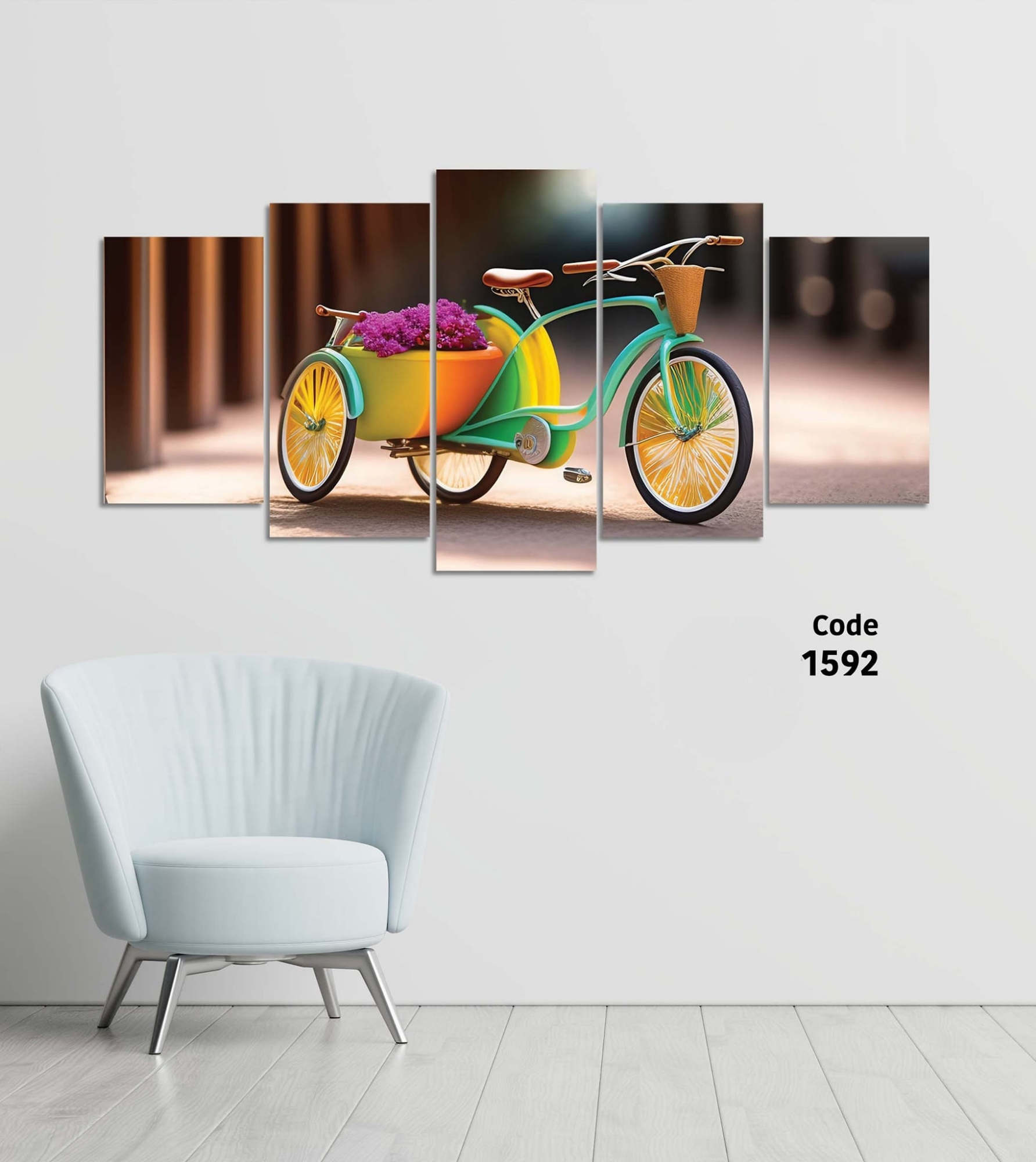 Picture of 5Pcs In 1 Set Wall Canvas Art printing