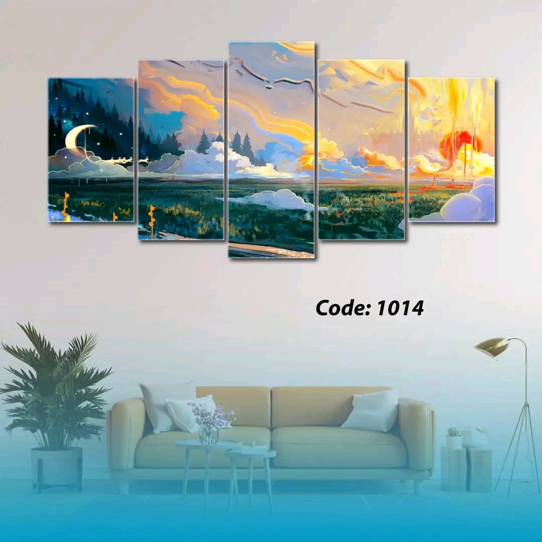 Picture of 5Pcs In 1 Set Wall Canvas Art printing