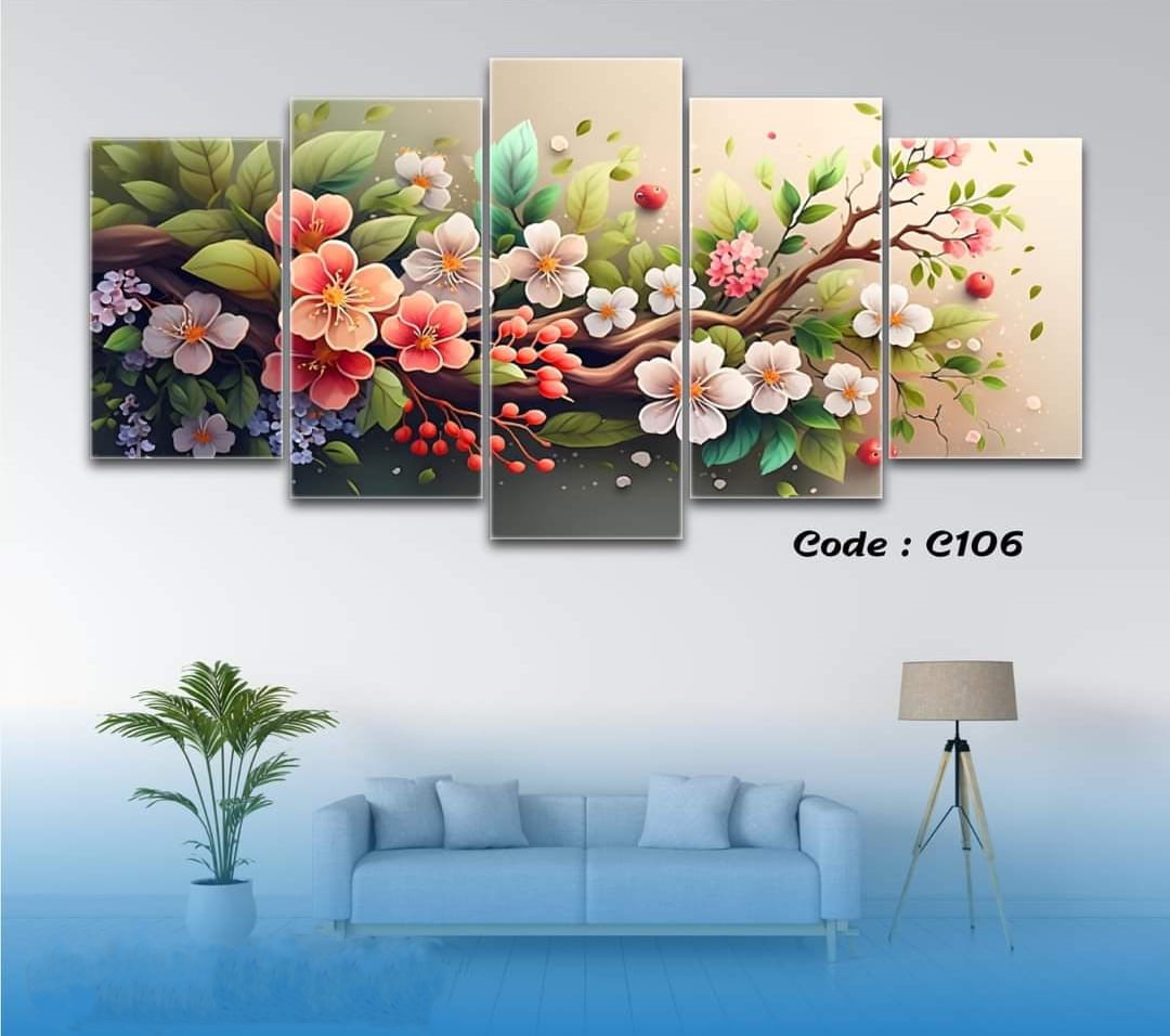 Picture of 5Pcs In 1 Set Wall Canvas Art printing