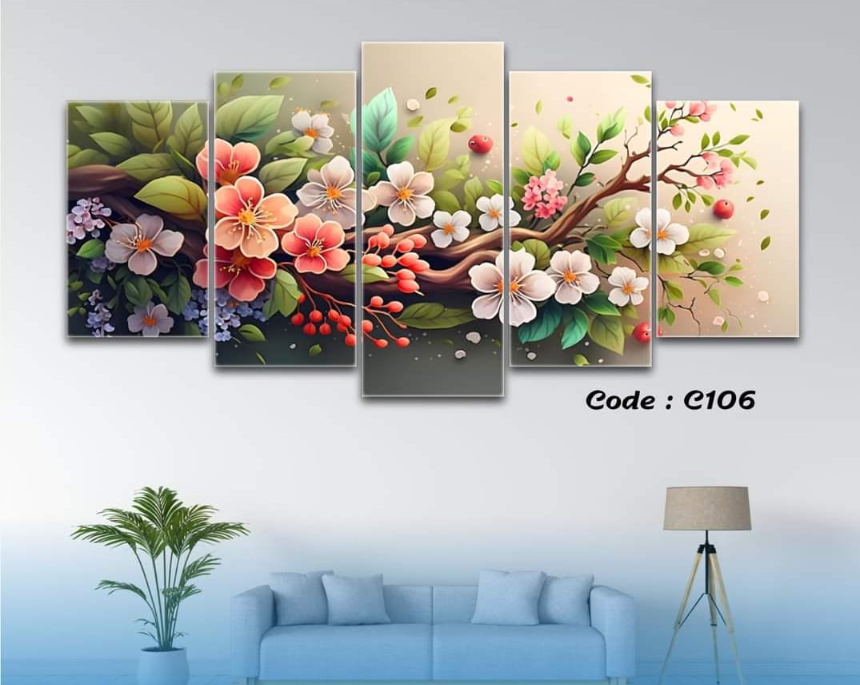 Picture of 5Pcs In 1 Set Wall Canvas Art printing