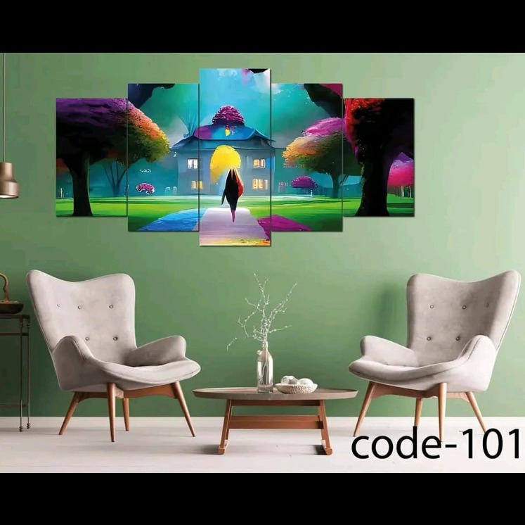Picture of 5Pcs In 1 Set Wall Canvas Art printing