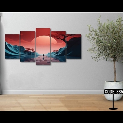 Picture of 5Pcs In 1 Set Wall Canvas Art printing