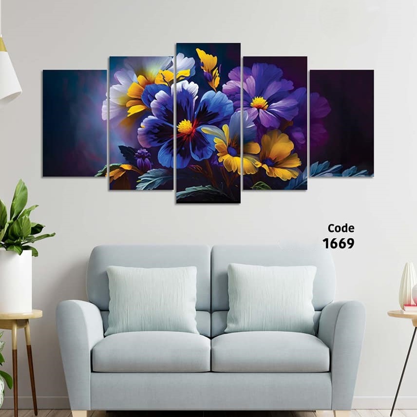 Picture of 5Pcs In 1 Set Wall Canvas Art printing