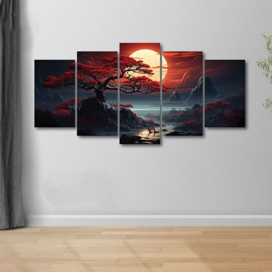 Picture of premium quality 5Pcs In 1 Set Wall Canvas Art printing