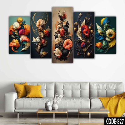 Picture of 18*36 inch 5Pcs In 1 Set Wall Canvas printing