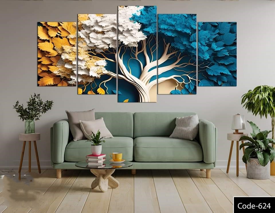 Picture of 18*36 inch 5Pcs In 1 Set Wall Canvas printing