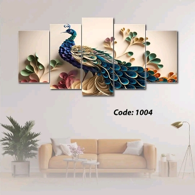 Picture of 18*36 inch 5Pcs In 1 Set Wall Canvas printing