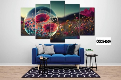 Picture of 18*36 inch 5Pcs In 1 Set Wall Canvas printing