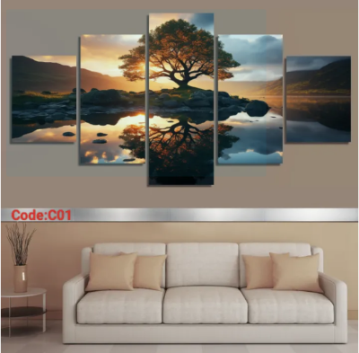 Picture of 5Pcs In 1 Set Wall Canvas Art printing
