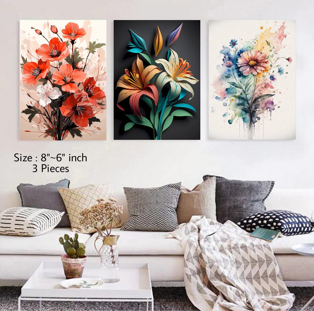 Picture of 3 pcs Most Unique Combo Wallboard set for Home Decoration. Wall Decoration for Home and Office