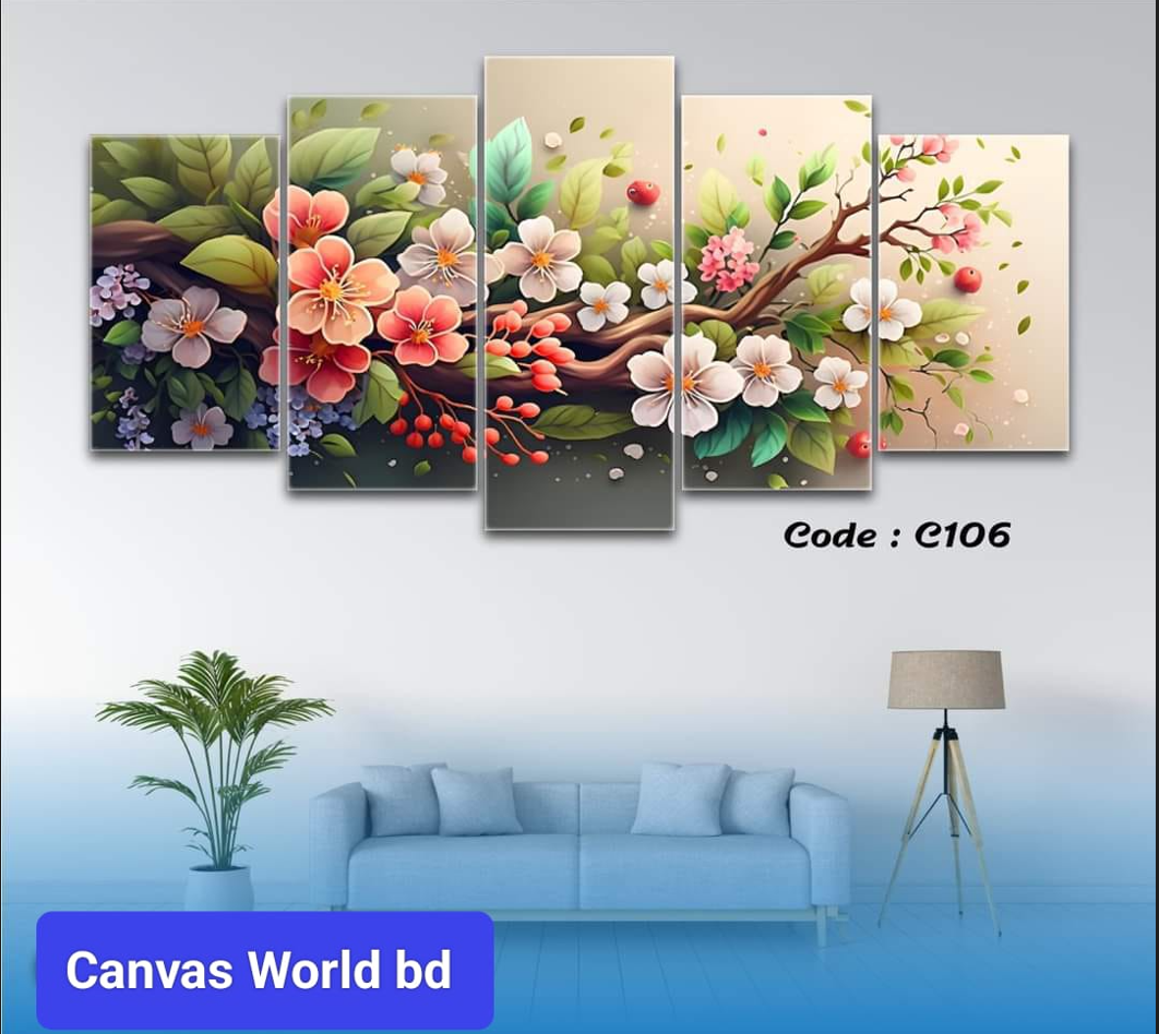 Picture of 5Pcs In 1 Set Wall Canvas Art printing