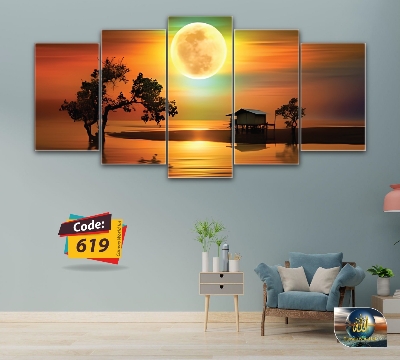 Picture of 5Pcs In 1 Set Wall Canvas Art printing