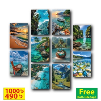 Picture of 10 pcs Most Unique Combo Wallboard set for Home Decoration. Wall Decoration for Home