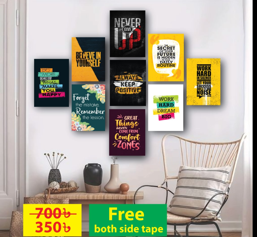 Picture of 9 pcs Most Unique Combo Wallboard set for Home Decoration. Wall Decoration for Home