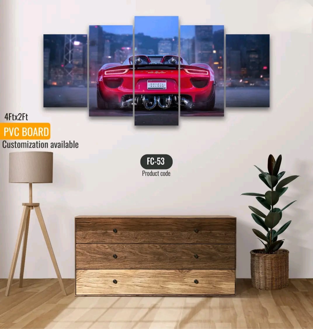 Picture of 5Pcs In 1 Set Wall Canvas printing