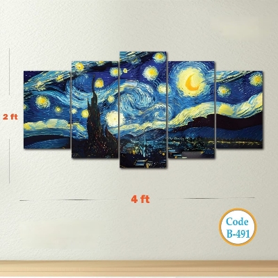 Picture of 5Pcs In 1 Set Wall Canvas printing